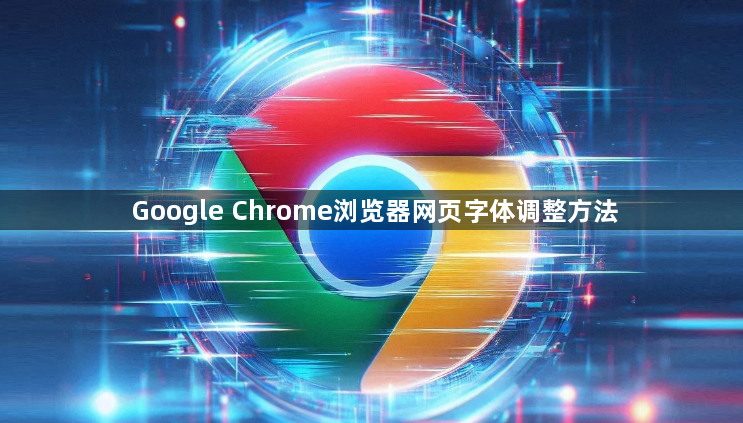 Google Chrome浏览器网页字体调整方法1