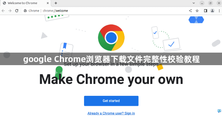 google Chrome浏览器下载文件完整性校验教程1