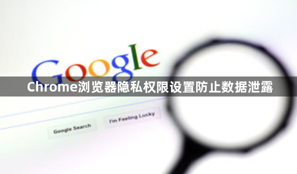 Chrome浏览器隐私权限设置防止数据泄露1