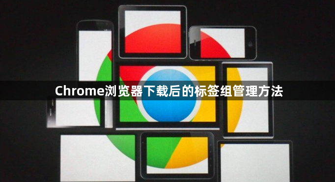 Chrome浏览器下载后的标签组管理方法1